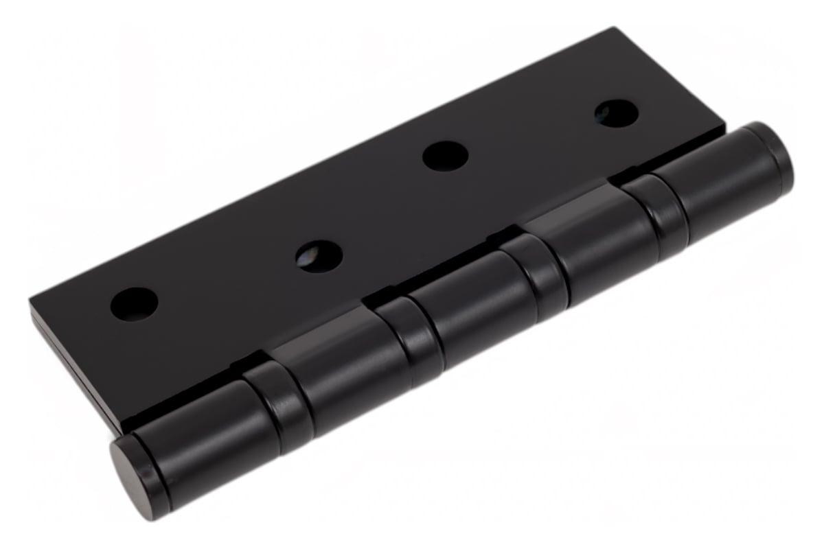 Петля врезная Apecs 100*70-B4-Steel-BLM черный матовый