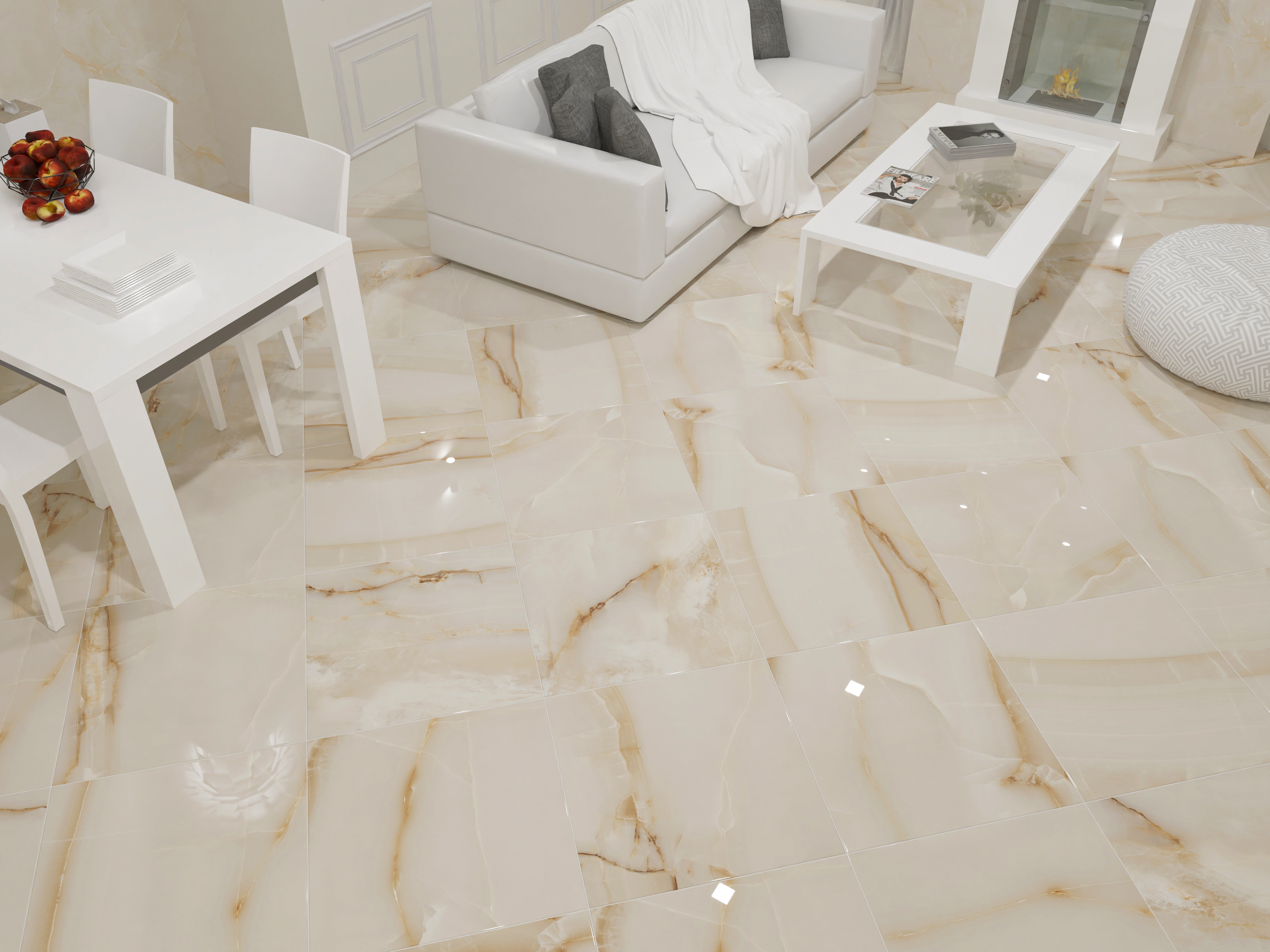Керамогранит R 60*60 ONYX SMOKY SUGAR