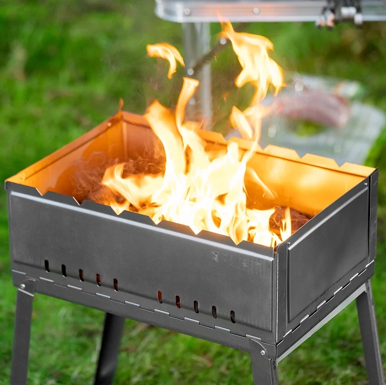 Мангал с ребрами жесткости 500х300х500мм Camping Palisad