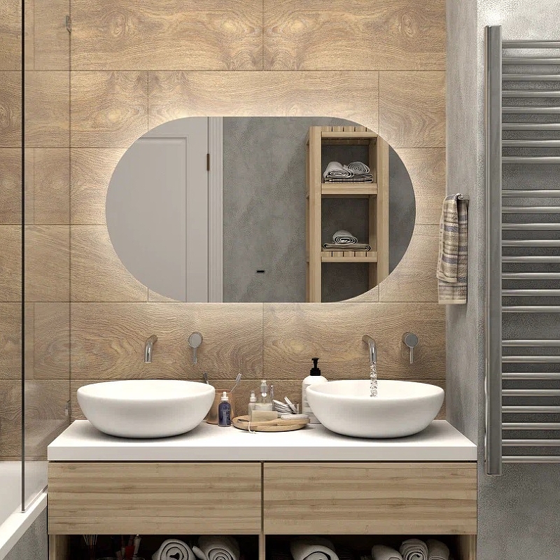 Зеркало Континент Fleur 100x60см с подсветкой с бесконтактным выключателем