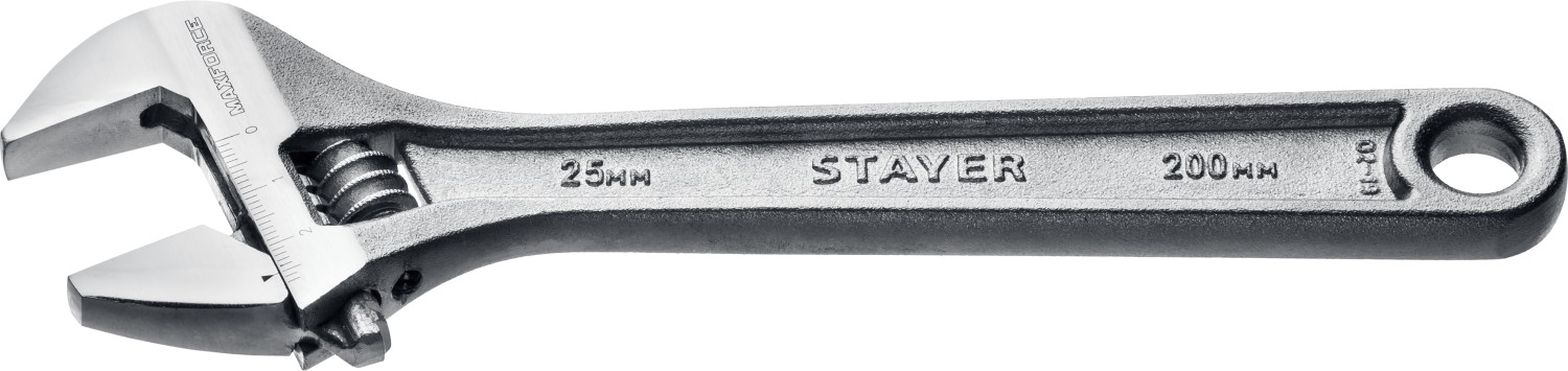 STAYER  MAX-Force, 200/25 мм, разводной ключ