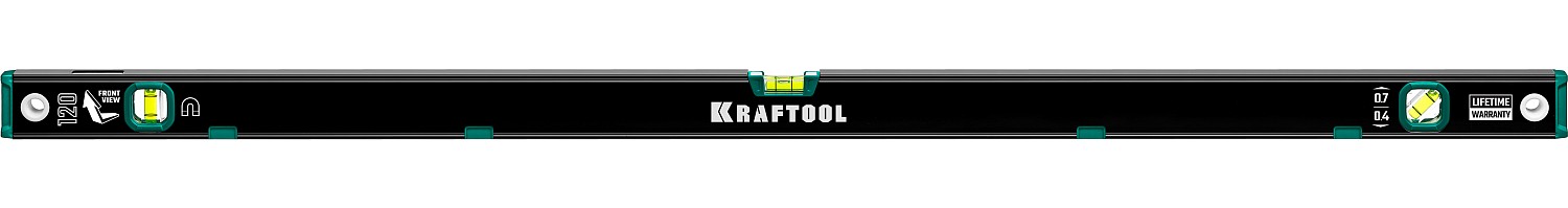 Магнитный уровень с зеркальным глазком KRAFTOOL 1200 мм