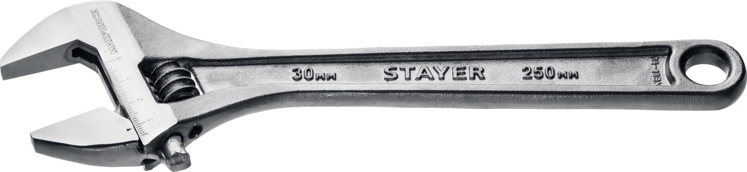 STAYER MAX-Force, 250/30 мм, разводной ключ