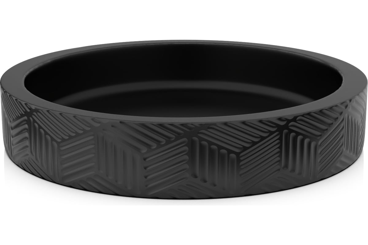 Мыльница настольная, DELICATE BLACK, полирезин