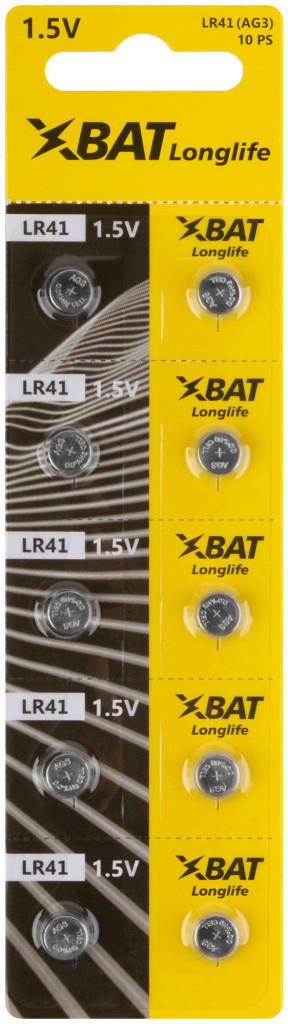 Батарейка щелочная 1.5В тип АG3/LR41