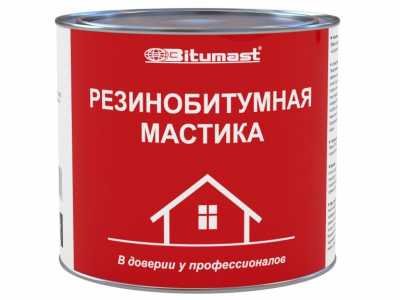 Мастика резинобитумная  ТУ BITUMAST 2 л.