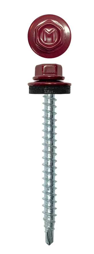 Кровельный саморез  4,8х51 RAL 3005, 80 шт 