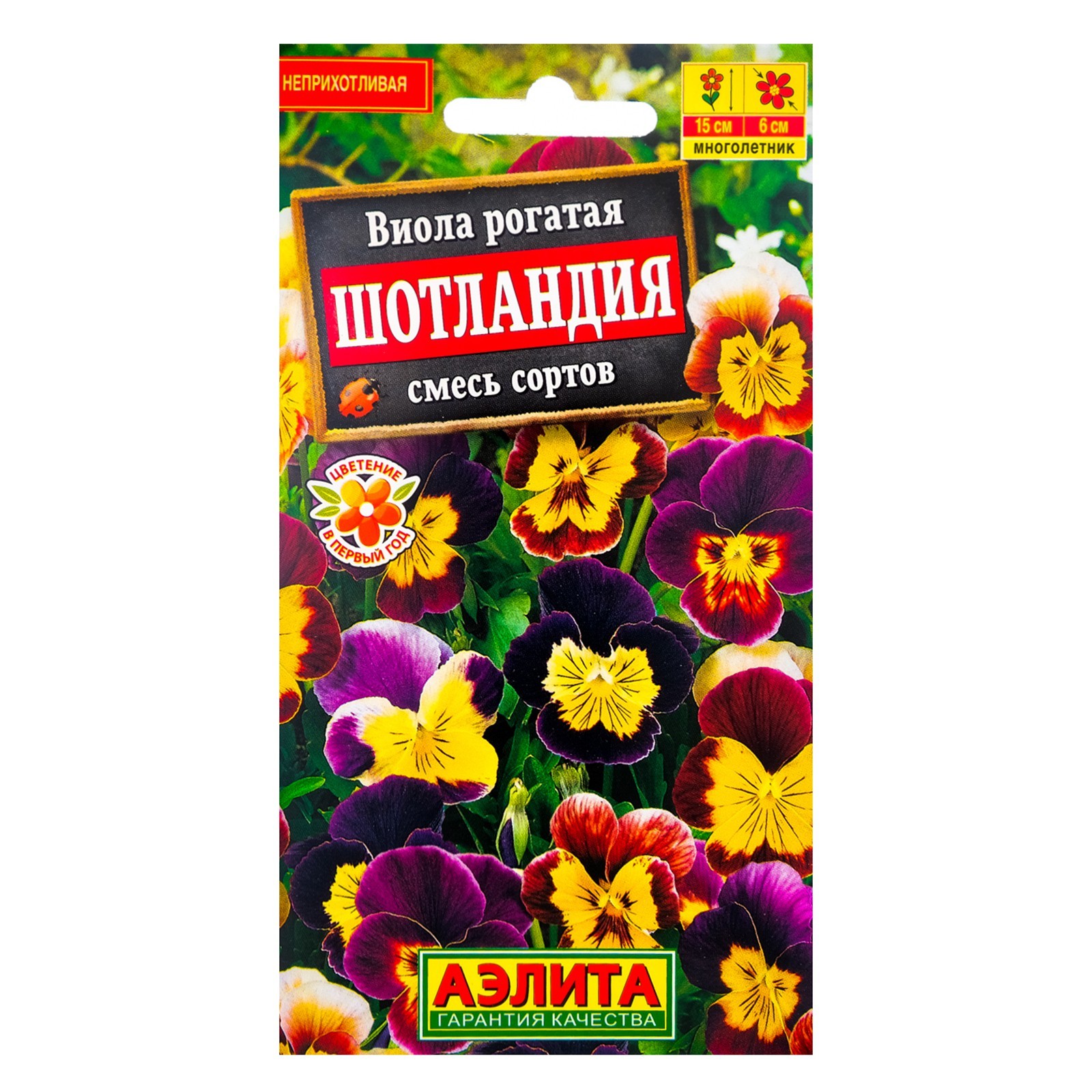 Семена цветов Виола "Шотландия", 0,1 г 