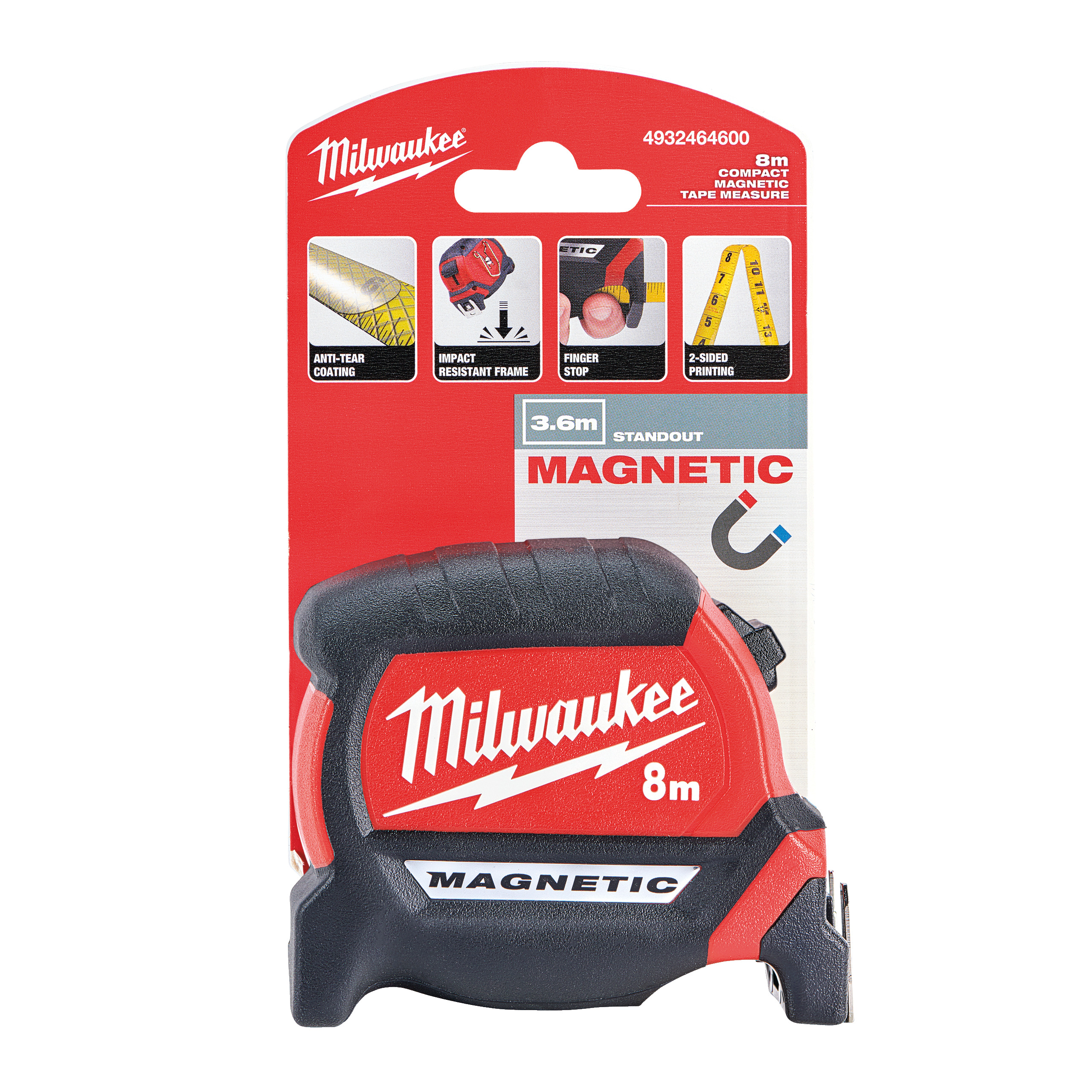 Рулетка магнитная GEN III Milwaukee 8м х 27мм 