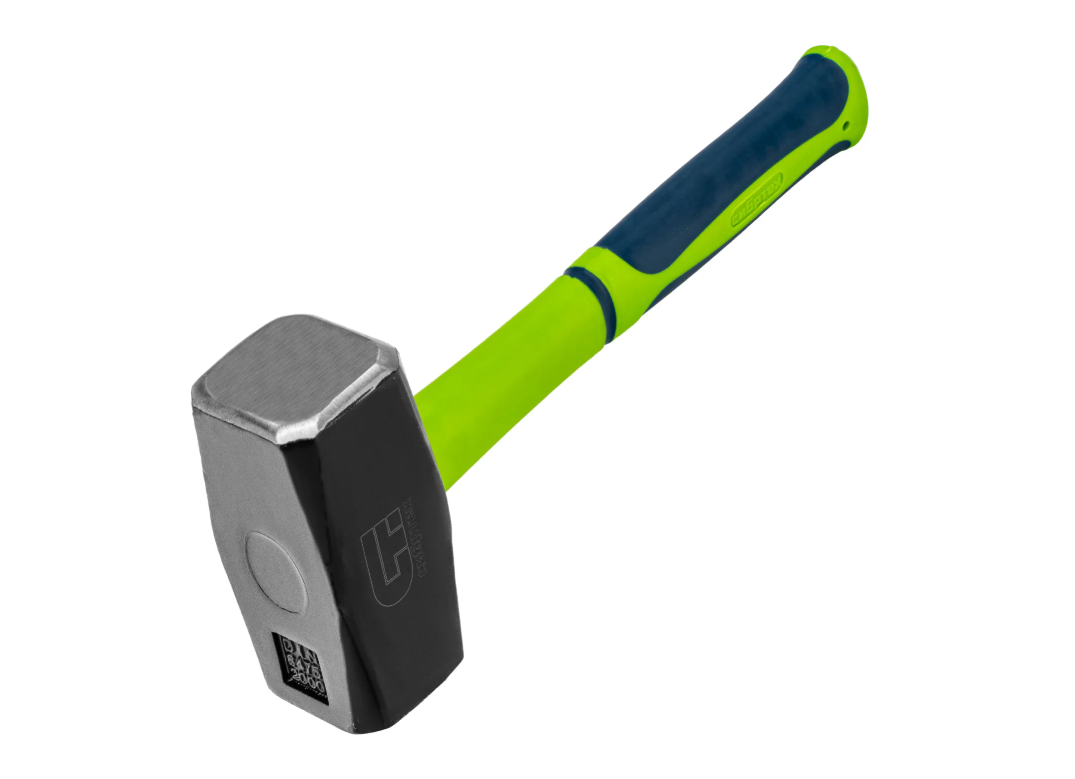Кувалда, 2000 г, фибергласовая обрезиненная рукоятка Сибртех