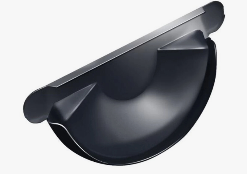 Заглушка торцевая Optima 125мм RAL 7024 Мокрый асфальт