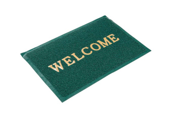 Придверный пористый коврик ComeForte Welcome 50х80 см зеленый