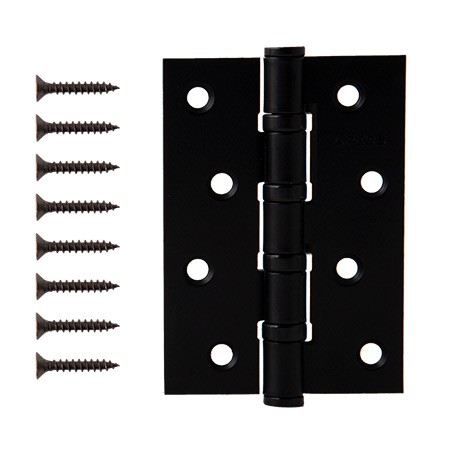 Петля врезная Apecs 100*70-B4-Steel-BLM черный матовый