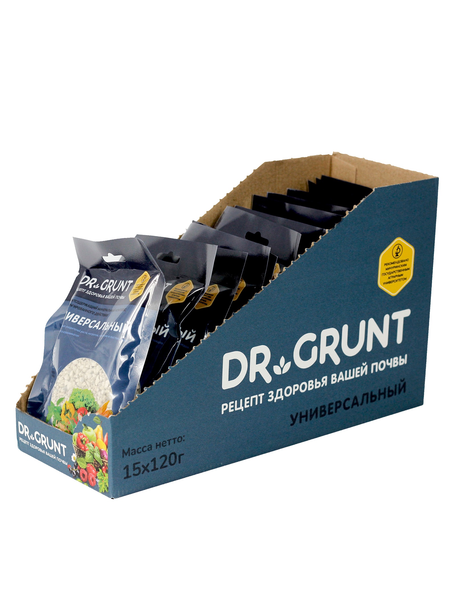 Удобрение минеральное универсальное, Dr.Grunt, шоу-бокс, саше