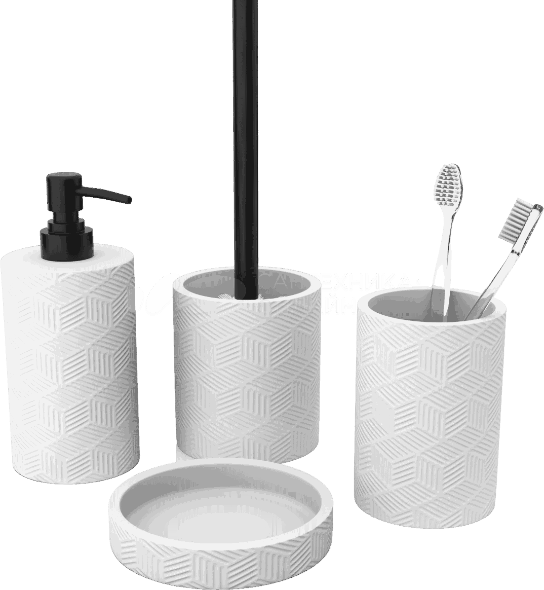 Дозатор настольный, DELICATE WHITE, полирезин