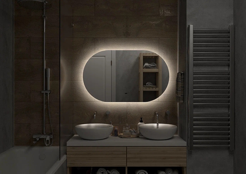 Зеркало Континент Fleur 100x60см с подсветкой с бесконтактным выключателем