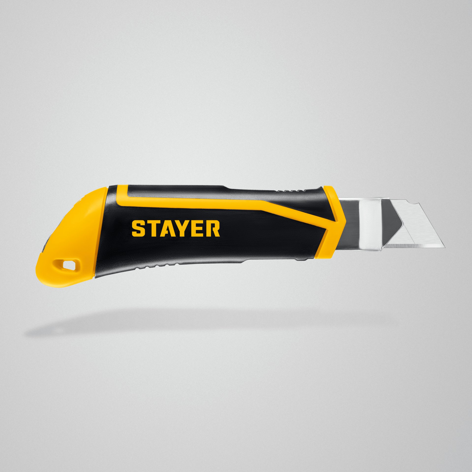 Нож с винтовым фиксатором STAYER HERCULES-25, 25 мм