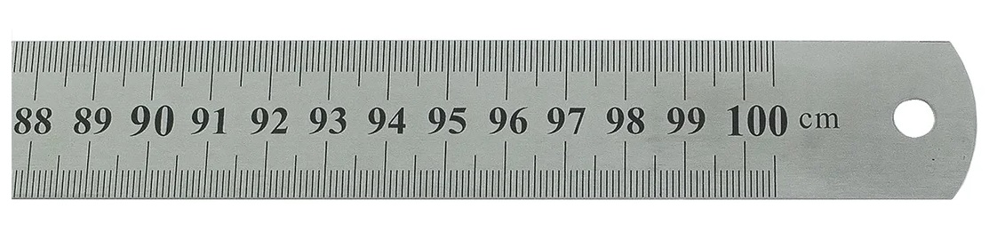 Линейка  100 см нерж.сталь РОССНА