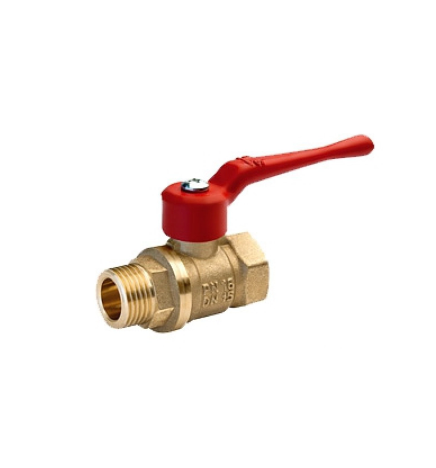 Кран шар 3/4" 11Б27п1, рычаг, муфта-штуцер