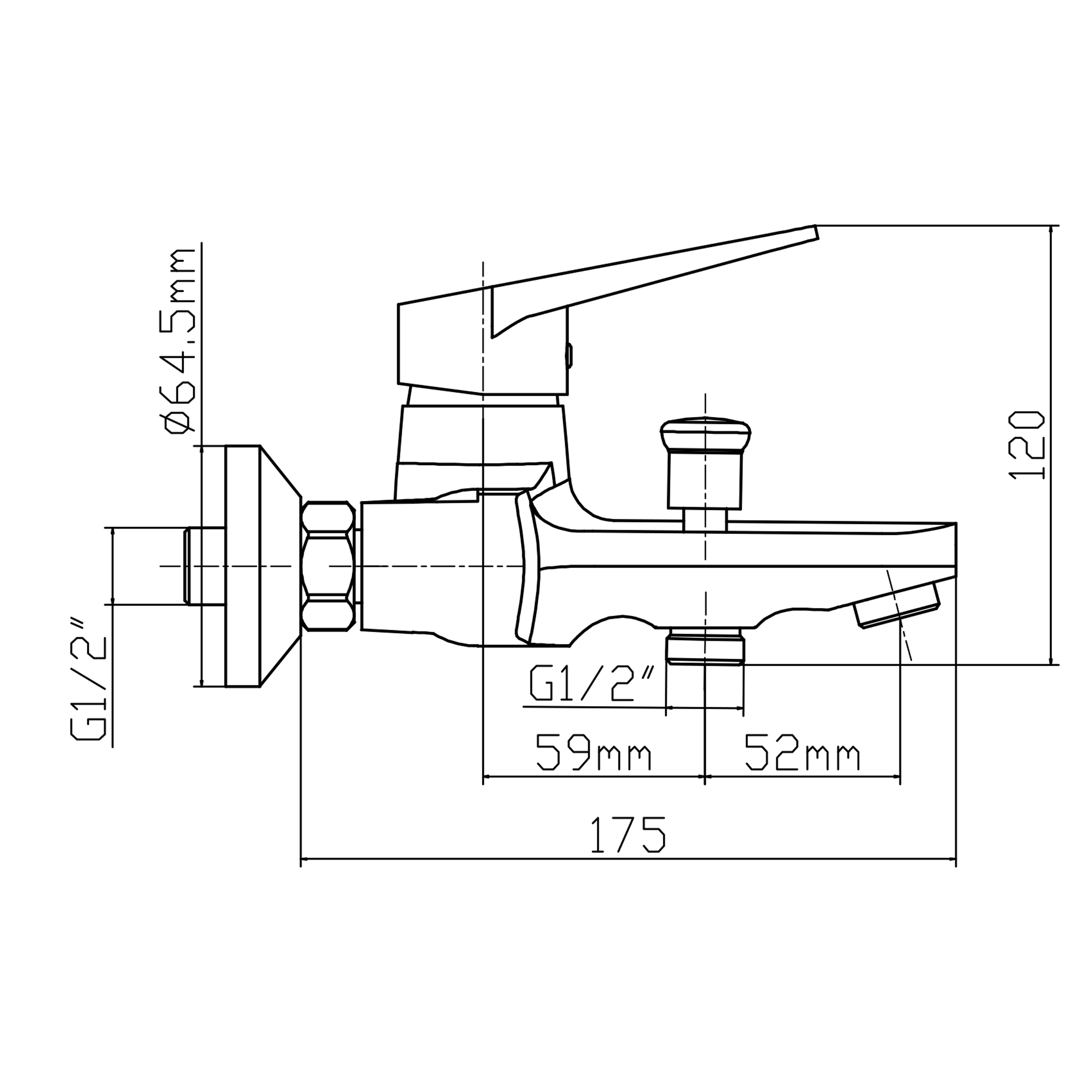 Смеситель для ванны L10103 Latuno