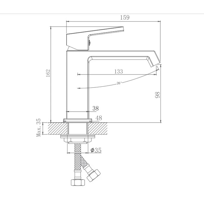 Смеситель для раковины HB10575 HAIBA