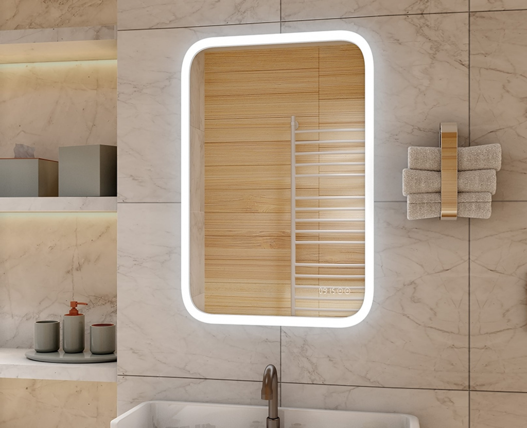 Зеркало Континент Glamour Led 60х80см с бесконтактным сенсором