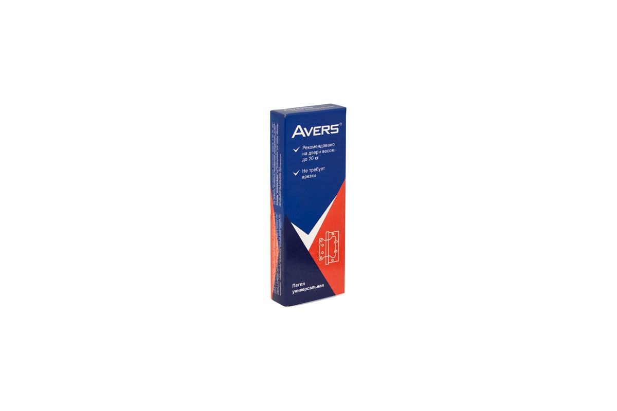 Петля накладная AVERS 100*63*2-B2-NIS никель матовый