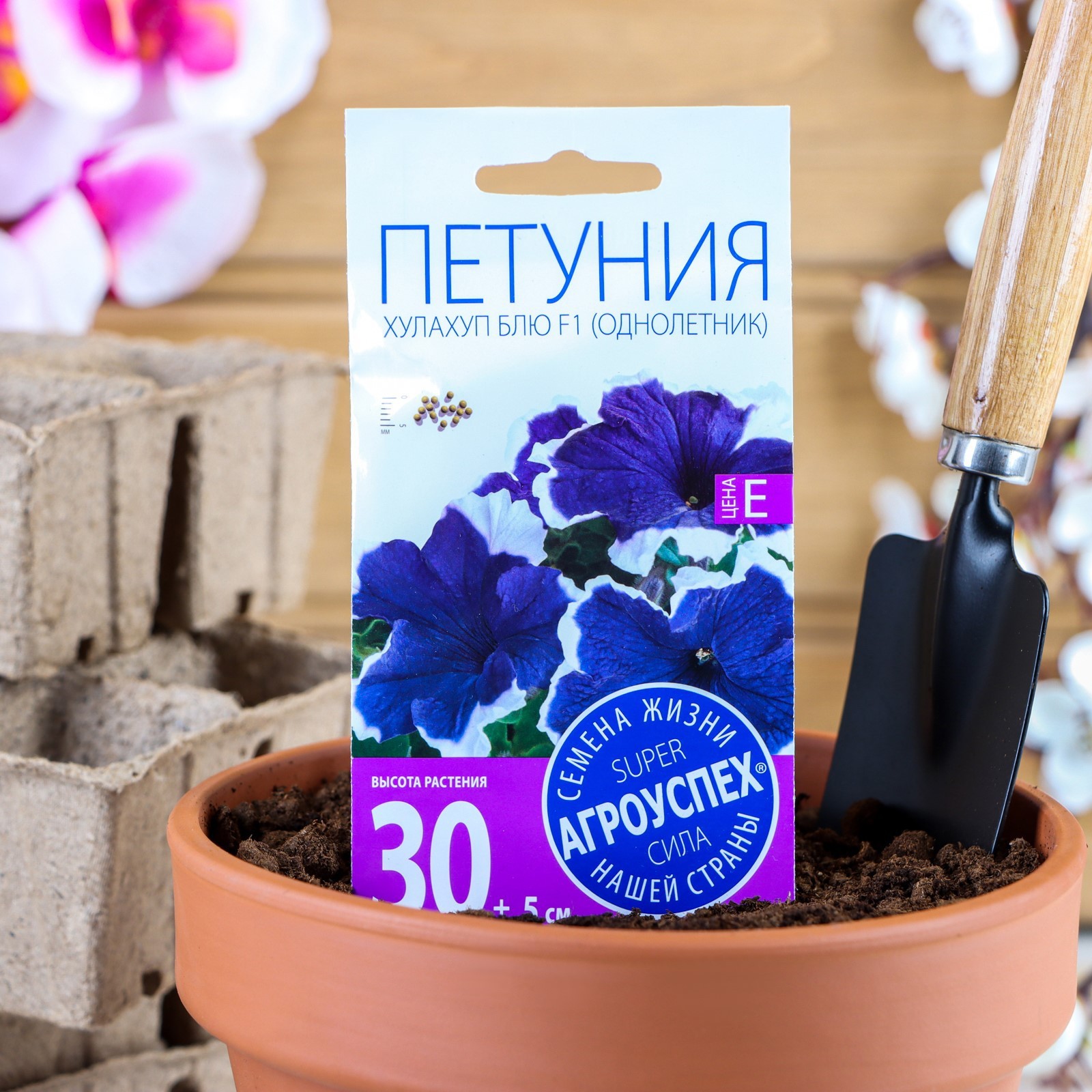 Семена цветов Петуния "Хулахуп блю" F1