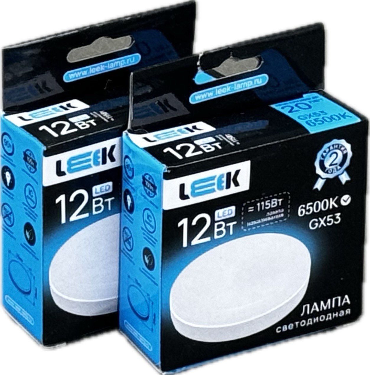 Лампа диодная GX53 12Вт 6000К Лм Leek 