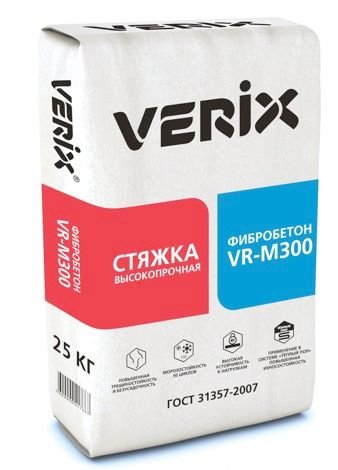 Пескобетон М-300 Verix Фибробетон (25кг) 