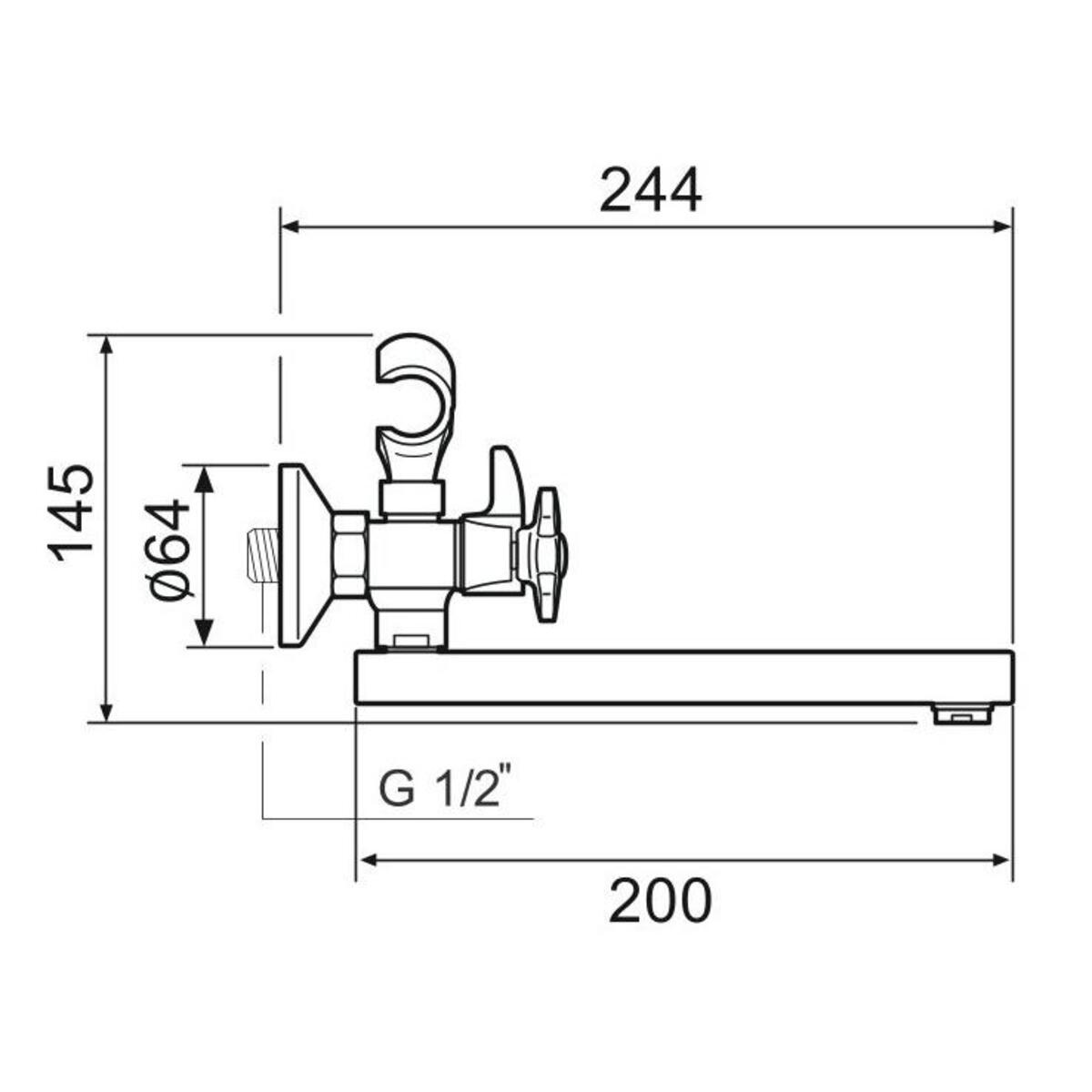 Смеситель для ванны SL115-142E РМС