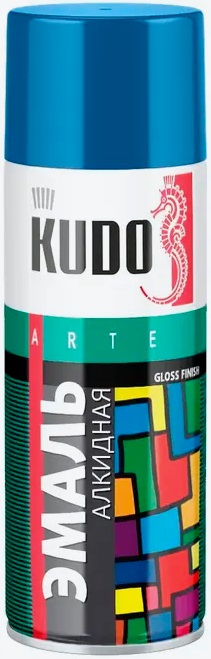 Эмаль универсальная алкидная KUDO 1011 синяя RAL5005 520 мл