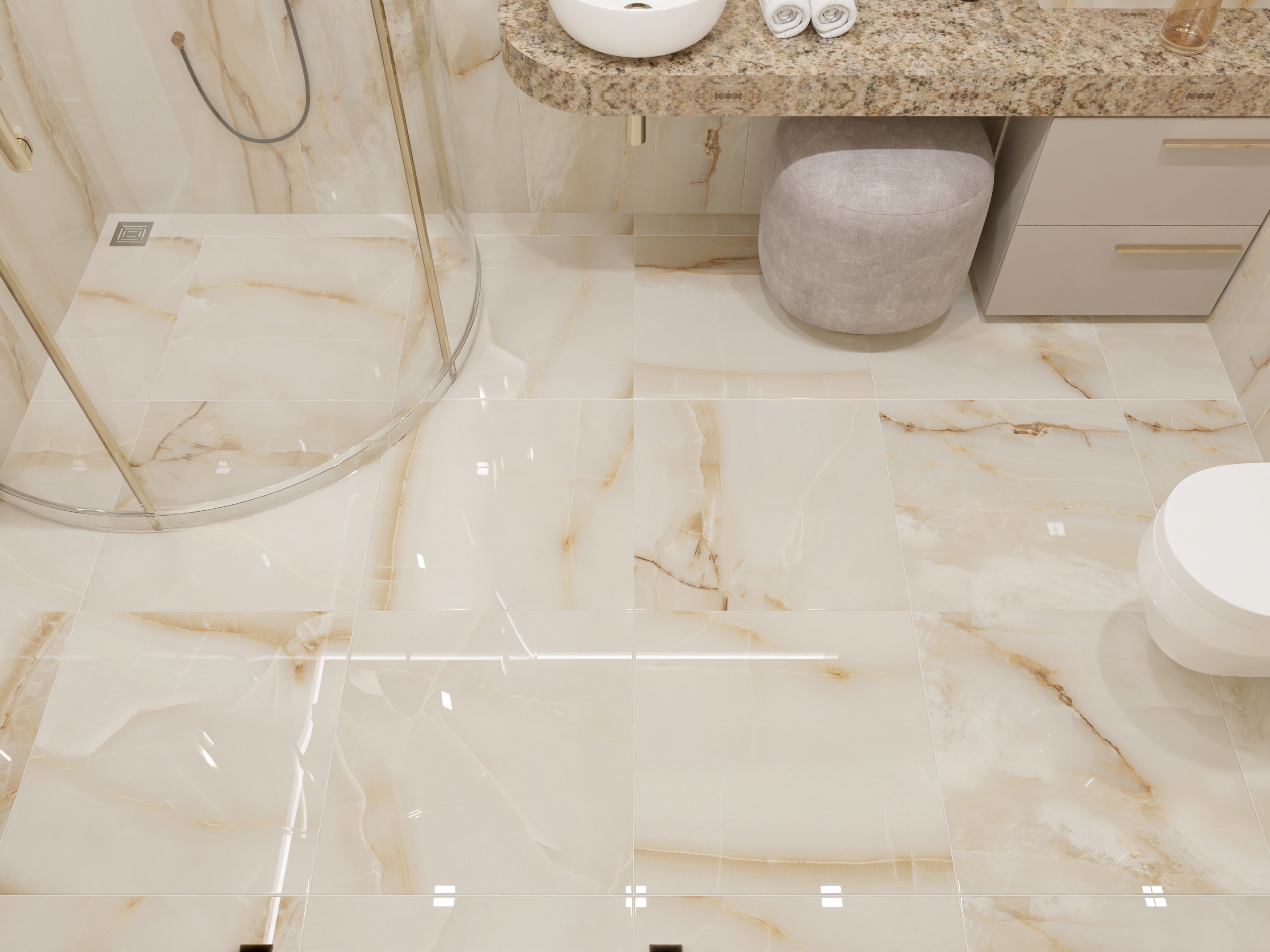 Керамогранит R 60*60 ONYX SMOKY SUGAR