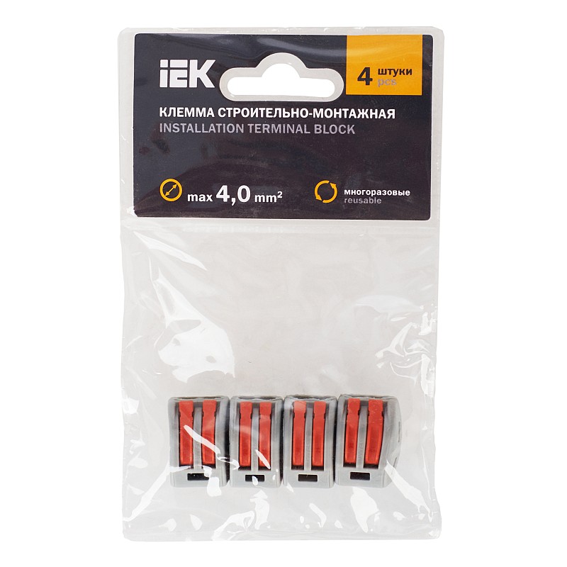Клеммы монтажные СМК 222-412 IEK (4шт)