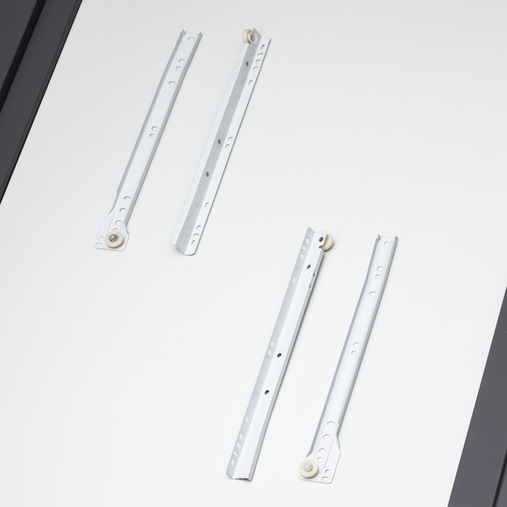 Роликовые направляющие DS10 250mm белые