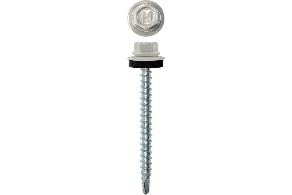 Кровельный саморез Daxmer 4,8х51 RAL 7004 150 шт