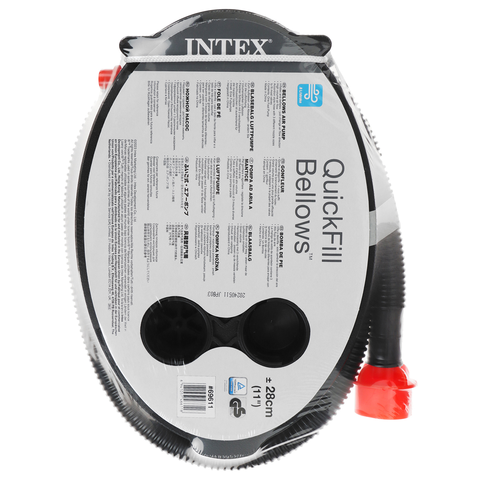 Насос ножной, 28 см, INTEX