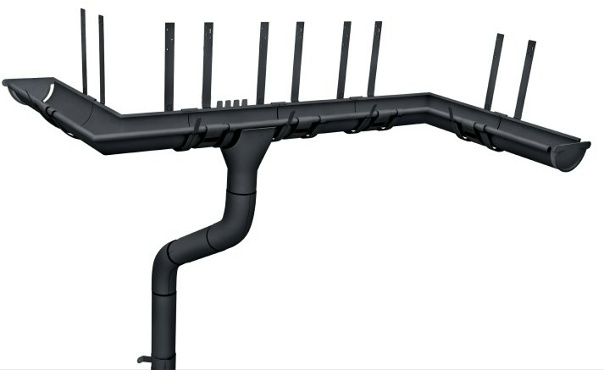 Воронка Optima 125/90мм RAL 7024 Мокрый асфальт