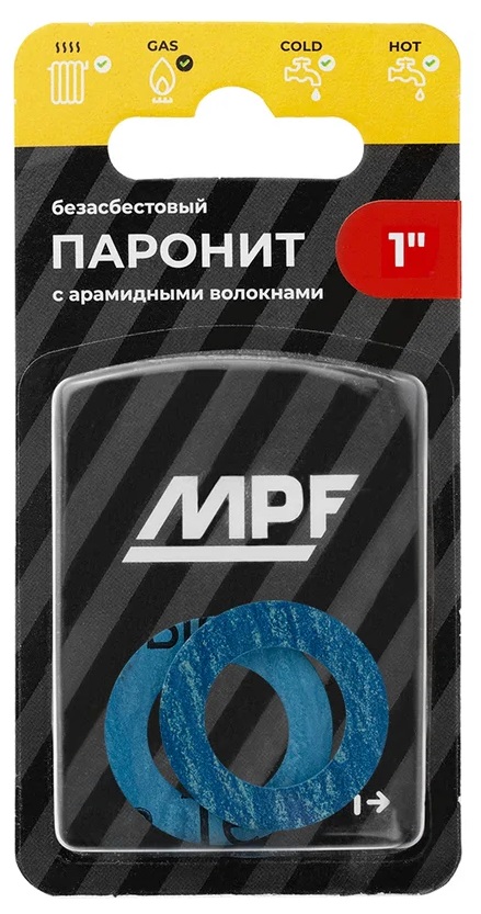 Прокладка паронитовая безасбестовая MPF 1" (2 шт.), МР