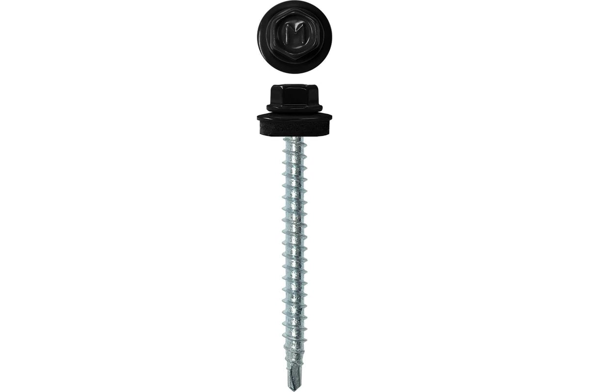 Кровельный саморез Daxmer 4,8х51 RAL 9005 150 шт